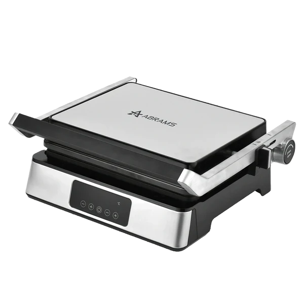 srebrny grill elektryczny abrams