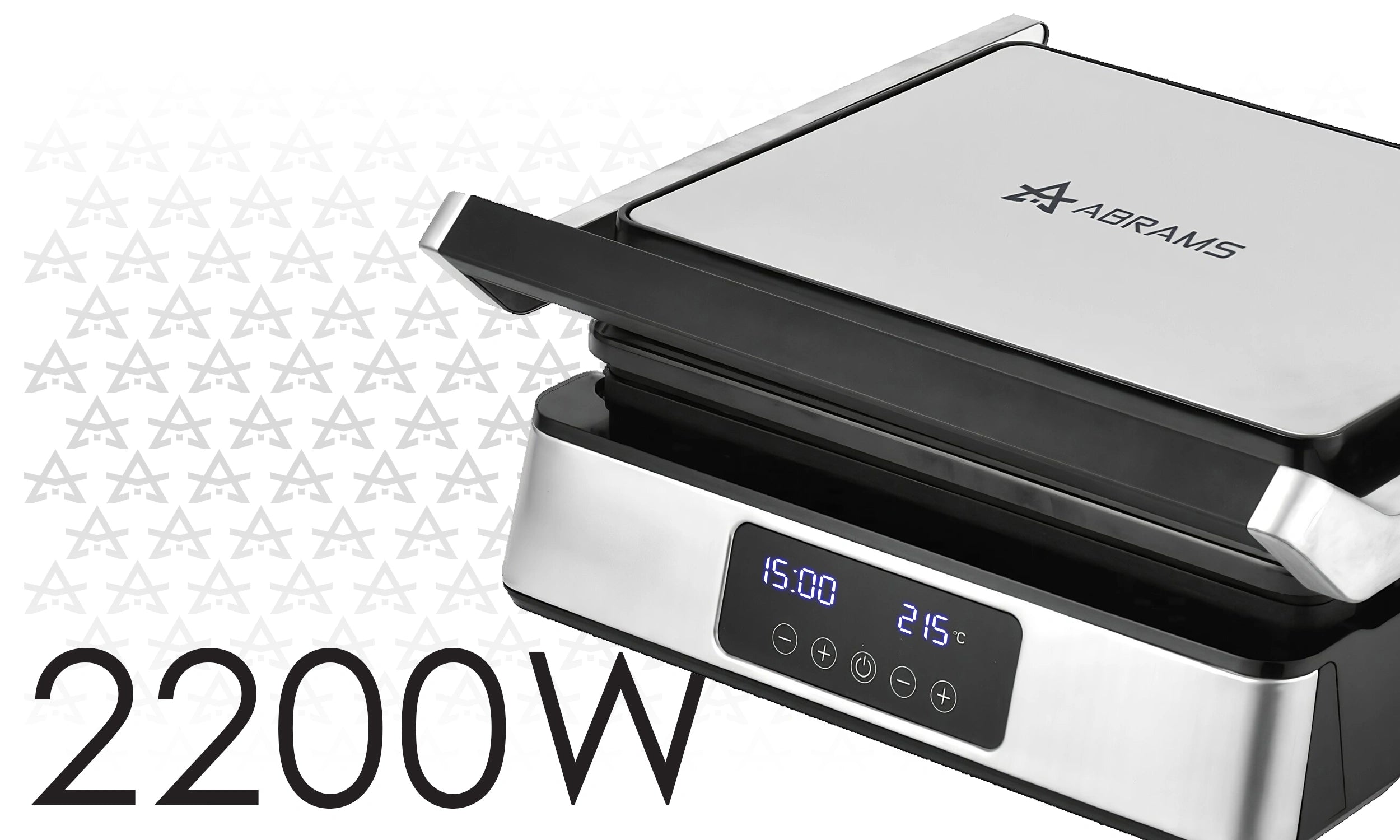 Grill Gofrownica Opiekacz Elektryczny 3w1 2200W Regulacja Czasu i Temp