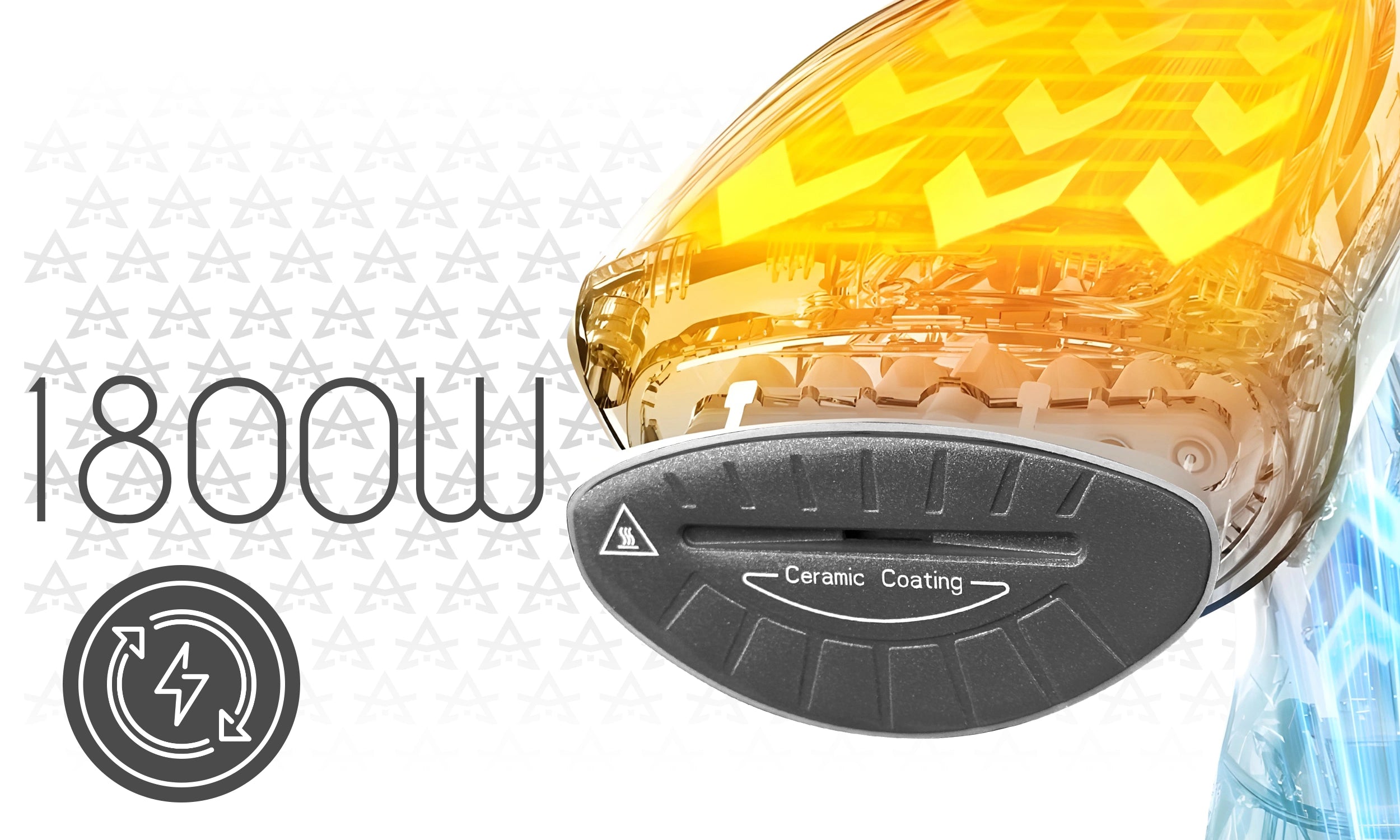 Parownica Do Ubrań Żelazko Steamer 1800W Mocna 45g/min Ceramiczna Stopa