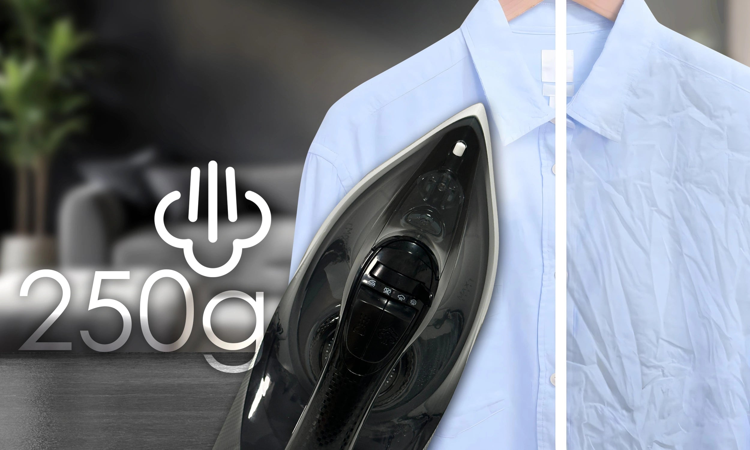 Żelazko Parowe 3000w Ceramiczne Anti Drip Anti Calc Ręczne Mocne