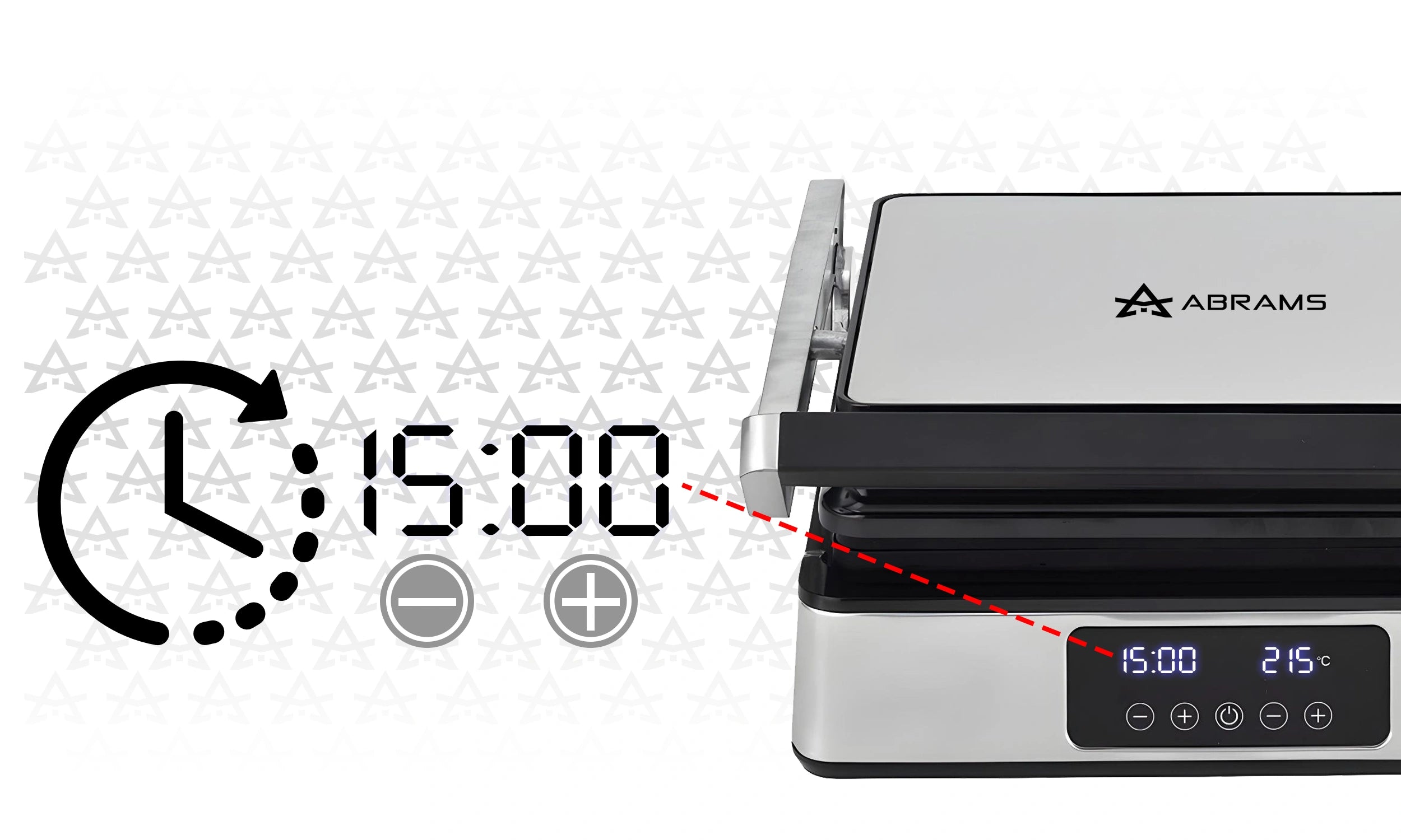 Grill Gofrownica Opiekacz Elektryczny 3w1 2200W Regulacja Czasu i Temp