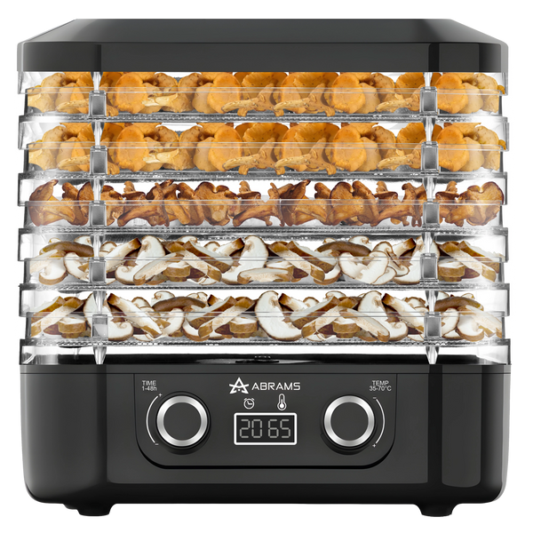 Suszarka Do Grzybów Warzyw i Owoców 400W Regulacja Temperatury Timer 5 Sit