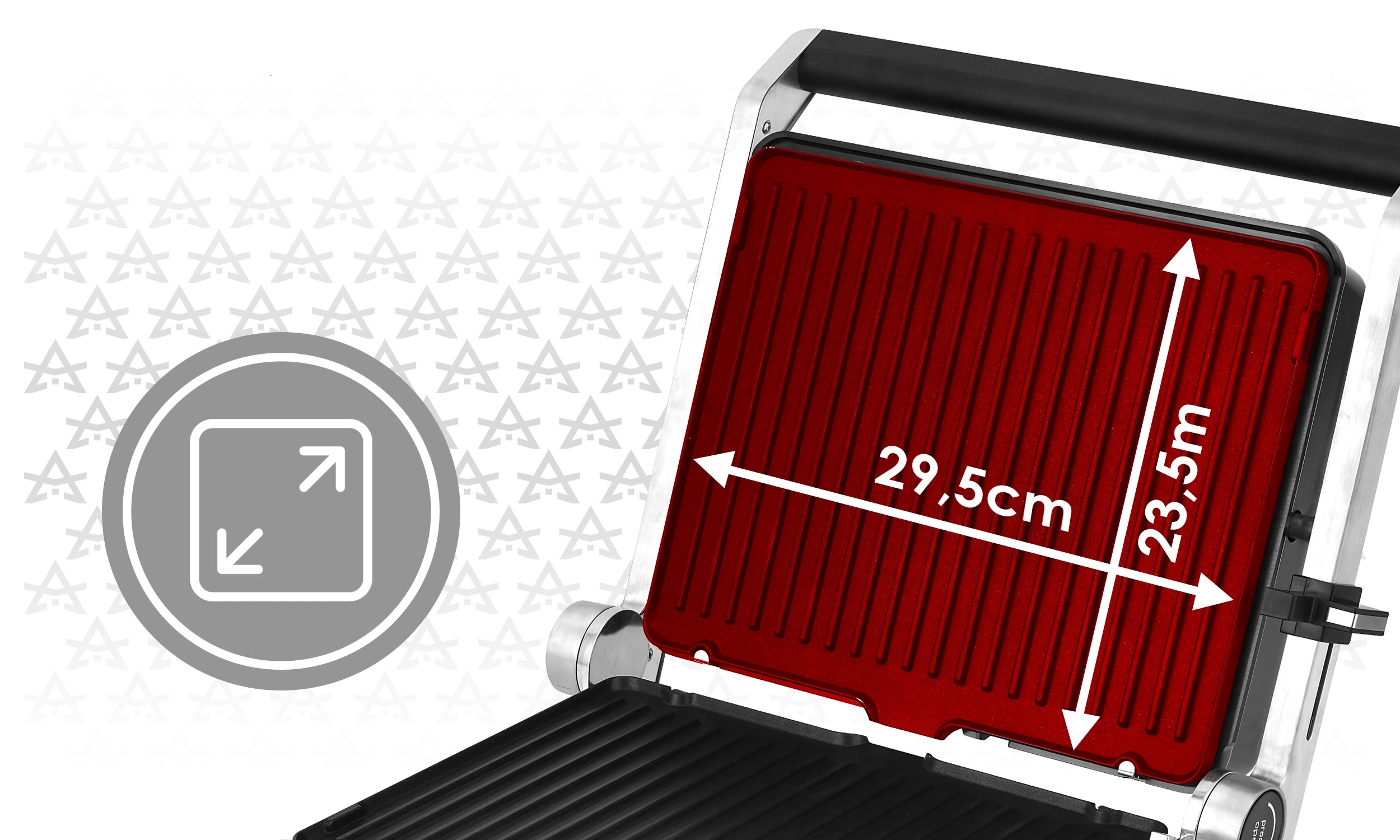 Grill Gofrownica Opiekacz Elektryczny 3w1 2200W Regulacja Czasu i Temp