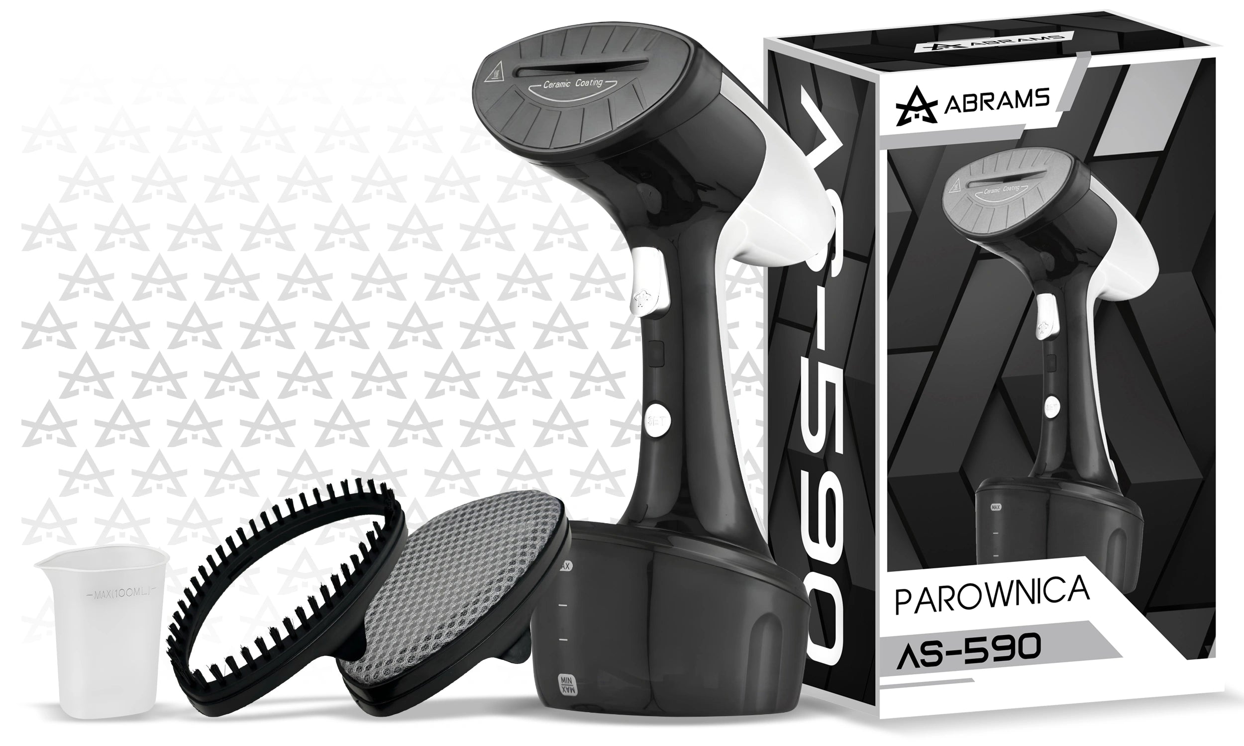 Parownica Do Ubrań Żelazko Steamer 1800W Mocna 45g/min Ceramiczna Stopa