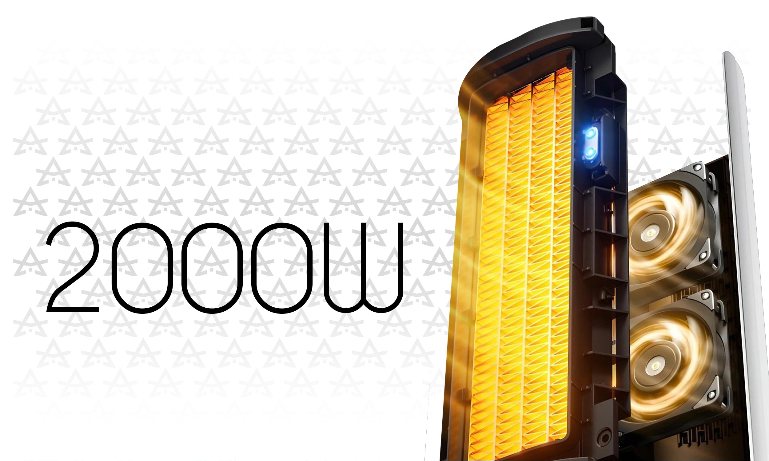 Termowentylator Farelka Kolumnowy Ceramiczny Energooszczędny 2000W Cichy