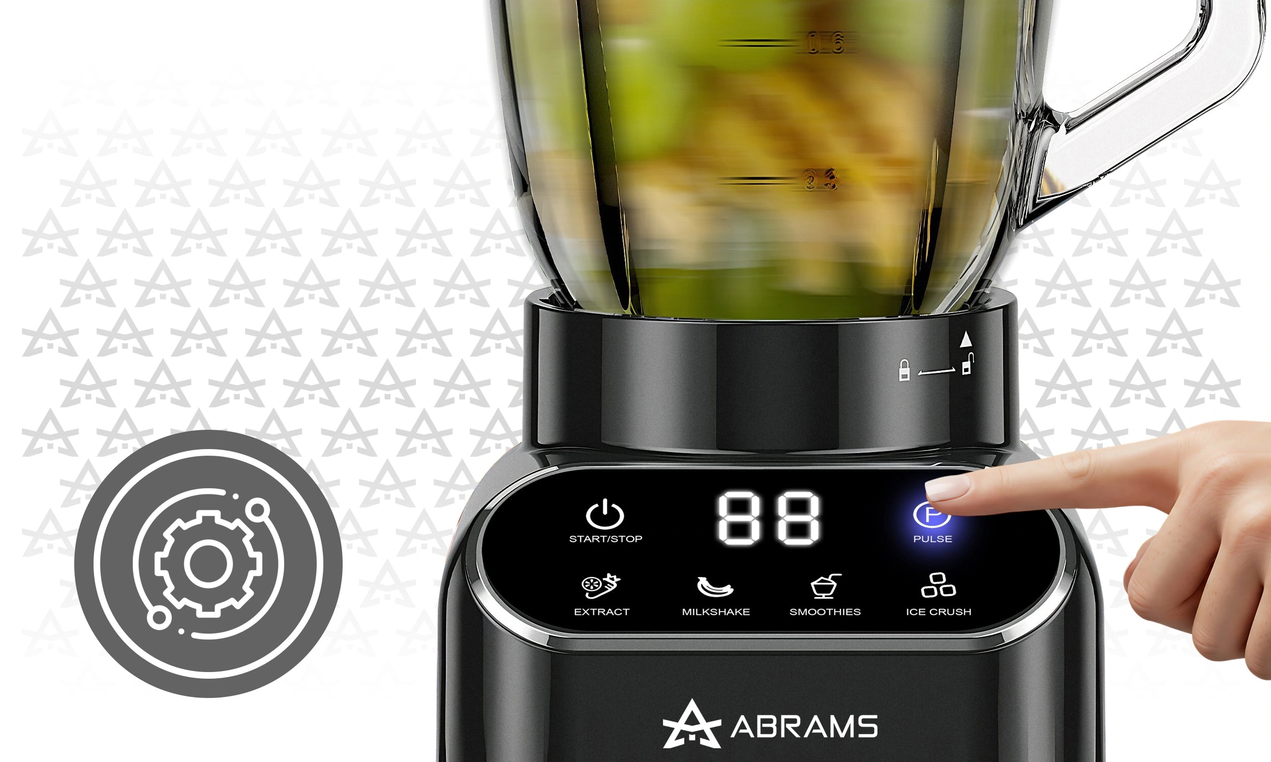 Blender Kielichowy 1500W Szklany 1,5l Bidon 600ml Ostrza Tytanowe Mocny